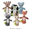 Moses Strick-Fingerpuppe Waldtiere
