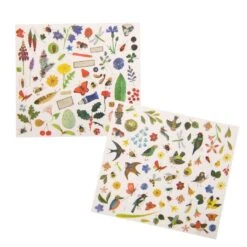 Moulin Roty Rubbelbilder Botanik -Kinder Spaß Verkaufsgeschäft Moulin Roty Kreativ Set Rubbelbilder Botanik Blumen MR712430 02