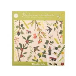 Moulin Roty Rubbelbilder Botanik -Kinder Spaß Verkaufsgeschäft Moulin Roty Kreativ Set Rubbelbilder Botanik Blumen MR712430 03