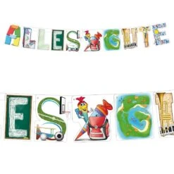 Deko-Girlande Schulanfang “Alles Gute”