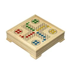 Kompakte Reise-Spielesammlung Aus Holz -Kinder Spaß Verkaufsgeschäft Philos kompakte Reise Spielesammlung aus Holz Brettspiele 05
