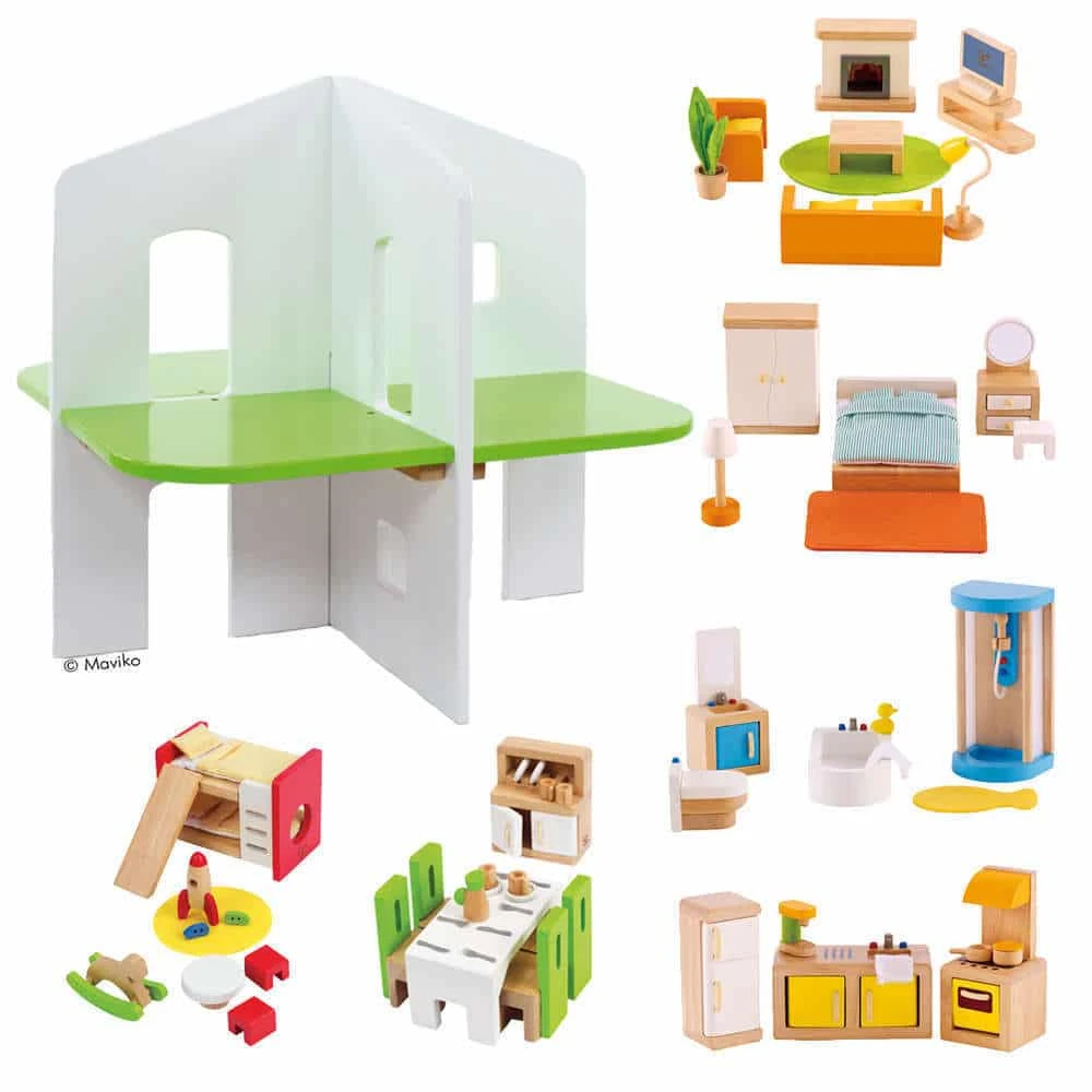 Großes Puppenhaus Mit Möbeln 1 Großes Puppenhaus Mit Möbeln