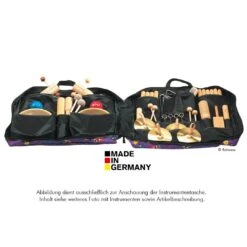 Rohema Rhythmus-Tasche Mit 22 Percussion-Instrumenten -Kinder Spaß Verkaufsgeschäft Rhythmus Set mit Tasche Musikinstrumente fuer 22 Musiker 61568 made in Germany 02
