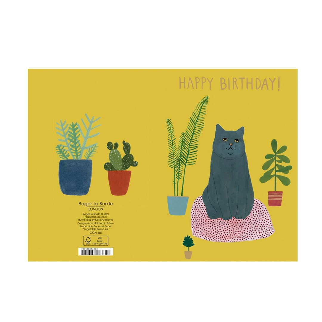 Grußkarte Elegante Katze 2 Grußkarte Elegante Katze – Bild 2