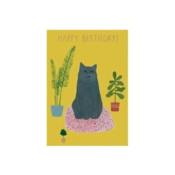 Grußkarte Elegante Katze