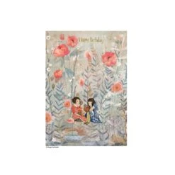 Geburtstagskarte Mädchen Im Blumenmeer