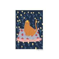 Geburtstagskarte Katzen-Königin