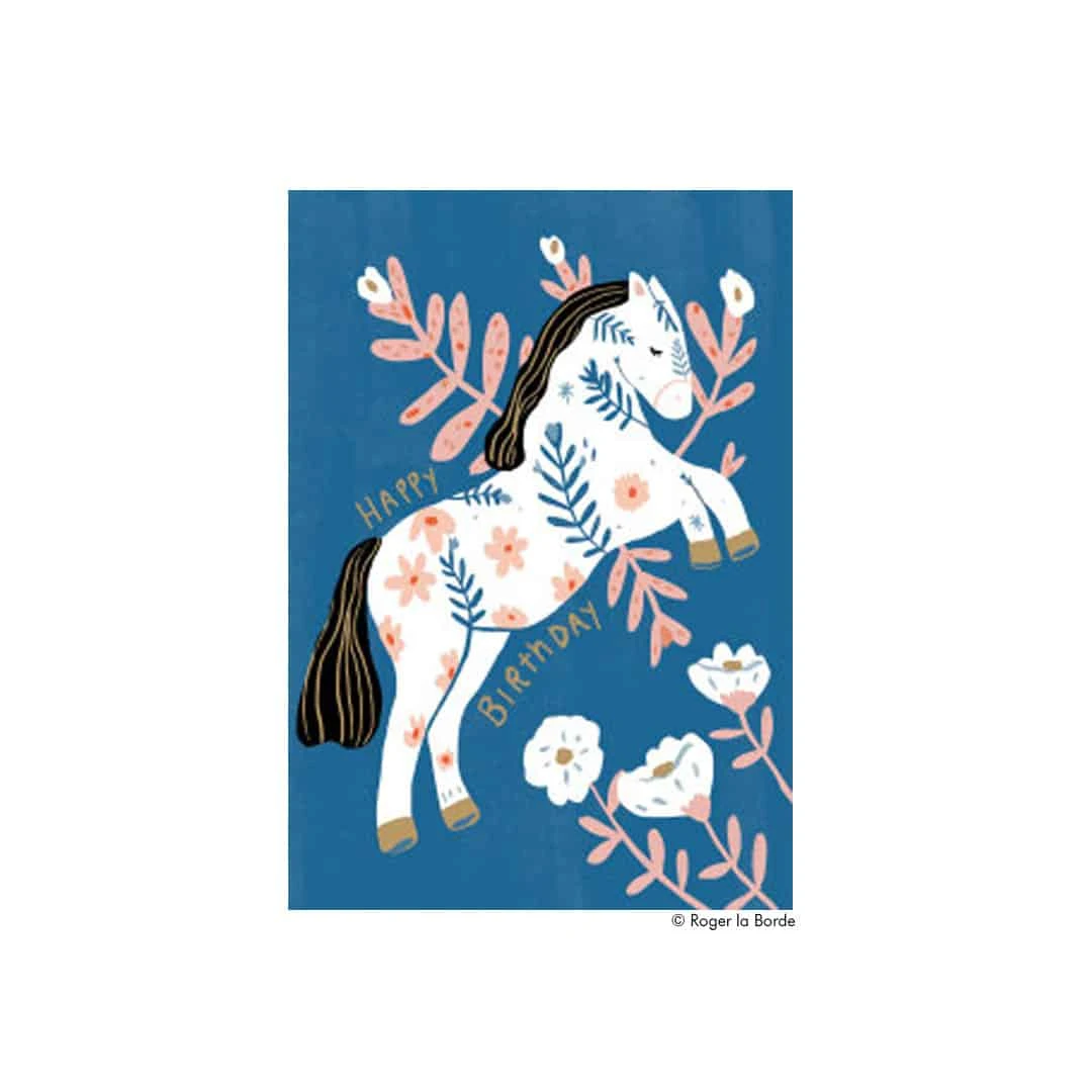 Geburtstagskarte Pferd Mit Blumen 1 Geburtstagskarte Pferd Mit Blumen