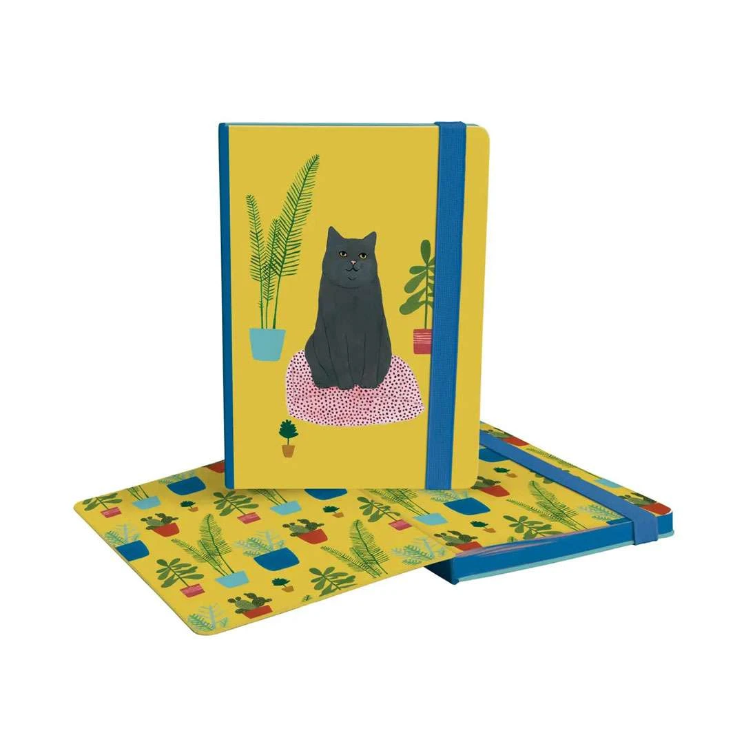 Notizbuch Elegante Katze Mit Gummiband 2 Notizbuch Elegante Katze Mit Gummiband – Bild 2