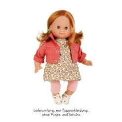 Schildkröt Puppenkleidung Kleid Mit Fleckenmuster Und Jacke 32cm