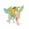 Schleich Elfe Surah Mit Glitzer-Pegasus Und Papagei