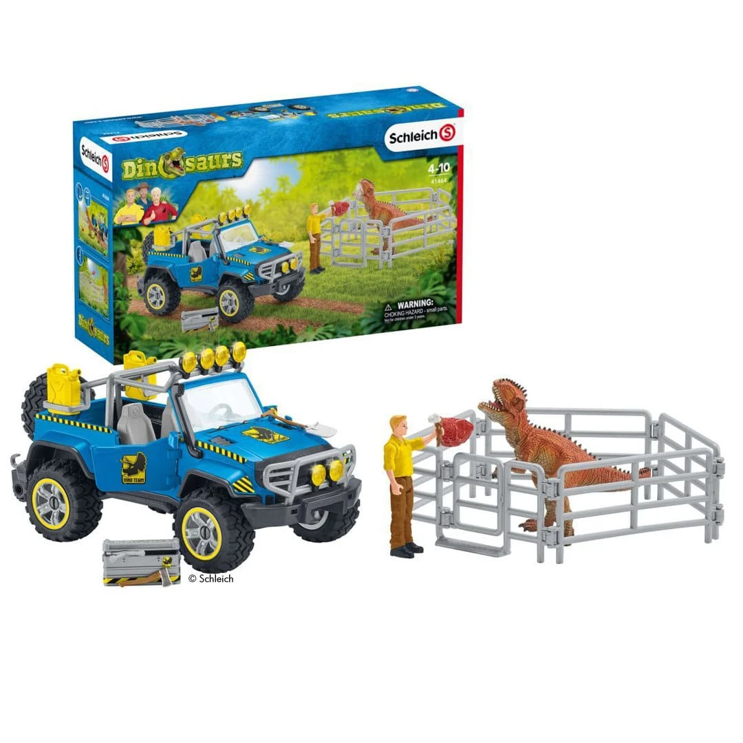Schleich Dinosaurier Geländewagen Mit Dino-Außenposten 1 Schleich Dinosaurier Geländewagen Mit Dino-Außenposten