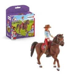 Schleich Hannah & Cayenne Reiterin Mit Pferd