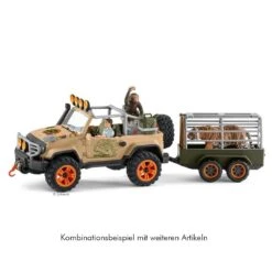 Schleich Wild Life Geländewagen Mit Seilwinde -Kinder Spaß Verkaufsgeschäft Schleich Wild Life Gelaendewagen mit Seilwinde 42410 06