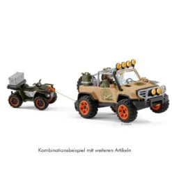 Schleich Wild Life Geländewagen Mit Seilwinde -Kinder Spaß Verkaufsgeschäft Schleich Wild Life Gelaendewagen mit Seilwinde 42410 07