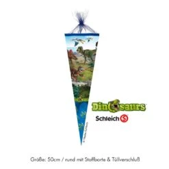 Schultüte Schleich Dinosaurier -Kinder Spaß Verkaufsgeschäft Schultuete Zuckertuete Schleich Dinosaurs Dinosaurier Tyrannosaurus Rex 50