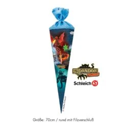 Schultüte Schleich Eldrador Creatures -Kinder Spaß Verkaufsgeschäft Schultuete Zuckertuete Schleich Eldrador Creatures Monster Drachen Fabelwesen 70 cm