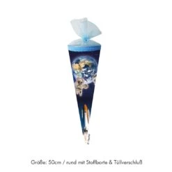 Schultüte Weltraum Mit Astronaut 7 Schultüte Weltraum Mit Astronaut -Kinder Spaß Verkaufsgeschäft Schultuete Zuckertuete Weltraum Weltall Astronaut Kosmonaut Rakete Shuttle Raumschiff Erde 50