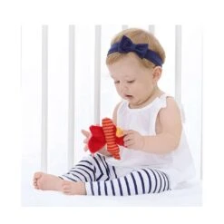 Sigikid Baby-Greifling Schmetterling Mit Knisterfolie -Kinder Spaß Verkaufsgeschäft Sigikid Greifling Schmetterling mit Knisterfolie Red Stars 10