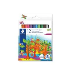 Staedtler Buntstifte Ergo Soft 12er & Fasermaler 12er -Kinder Spaß Verkaufsgeschäft Staedtler Filzstifte Fasermaler Noris 325 12er Etui