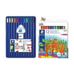 Staedtler Buntstifte Ergo Soft 12er & Fasermaler 12er