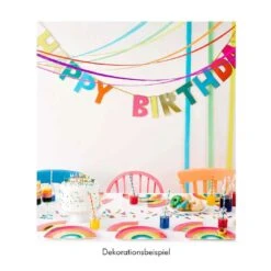 Geburtstags-Girlande “Happy Birthday” -Kinder Spaß Verkaufsgeschäft Talking Tables Partydekoration Geburtstags Girlande Happy Birthday 02