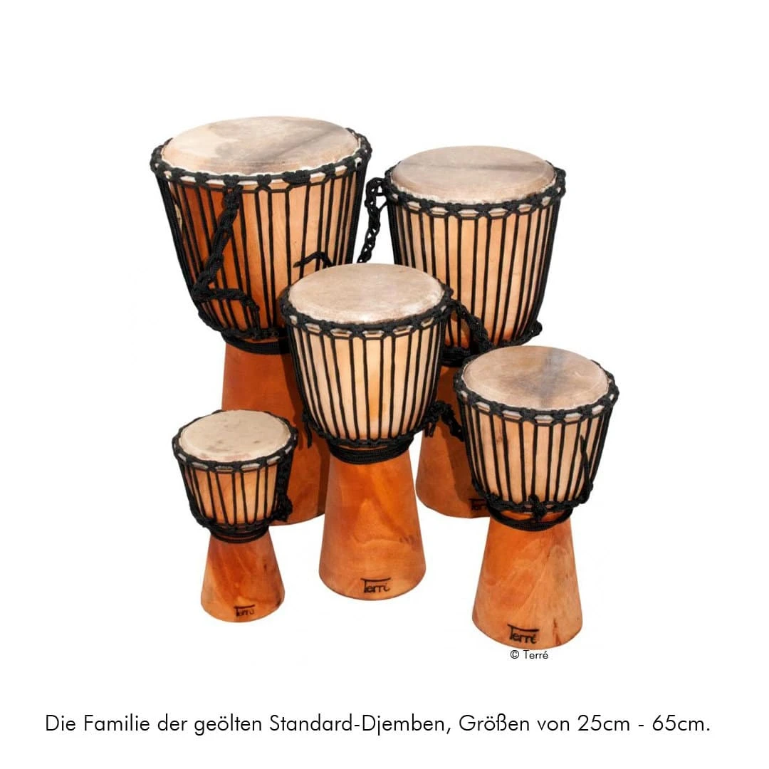 Mahagoni Djembe Kinder-Trommel 40cm 2 Mahagoni Djembe Kinder-Trommel 40cm – Bild 2