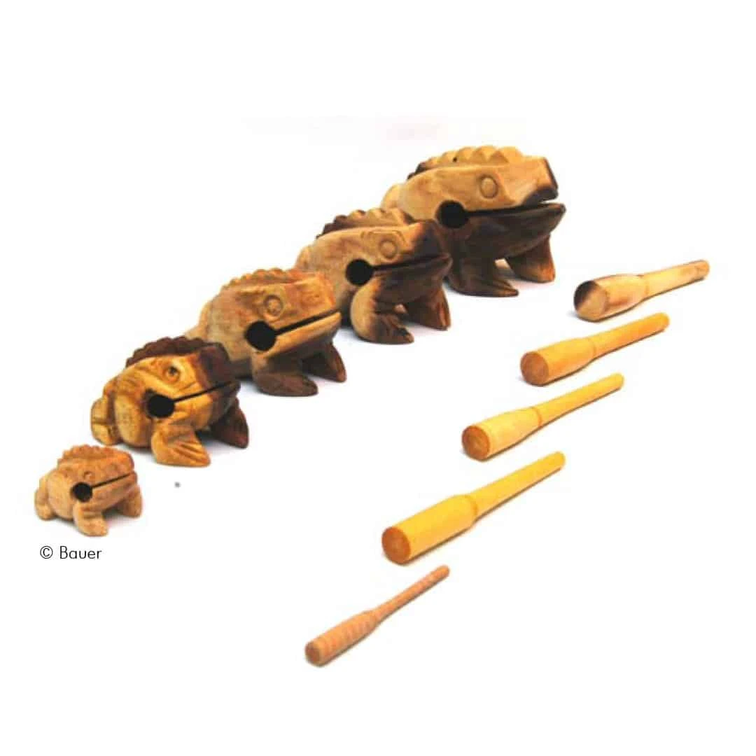 Holzfigur Klangtier Frosch 2 Holzfigur Klangtier Frosch – Bild 2