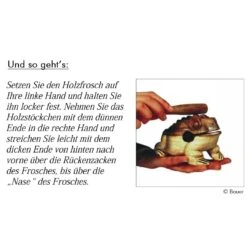 Holzfigur Klangtier Frosch 7 Holzfigur Klangtier Frosch -Kinder Spaß Verkaufsgeschäft Tierfiguren 03