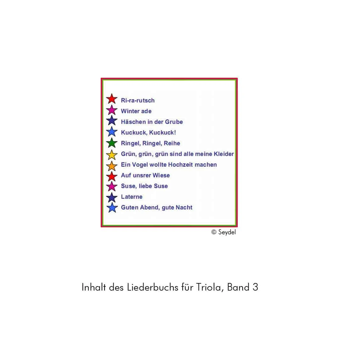 Liederbuch Für Triola Bd.3 2 Liederbuch Für Triola Bd.3 – Bild 2