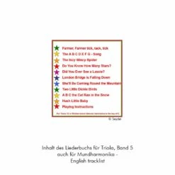Liederbuch Für Triola Bd.5 De-en, Auch Für Mundharmonika 7 Liederbuch Für Triola Bd.5 De-en, Auch Für Mundharmonika -Kinder Spaß Verkaufsgeschäft Triola Liederheft Band 5 deutsch englisch Kinderlieder Mundharmonika 02