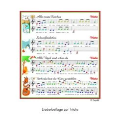 Triola Mit 12 Tönen -Kinder Spaß Verkaufsgeschäft Triola Liederheft Liedbeilage Kinderlieder