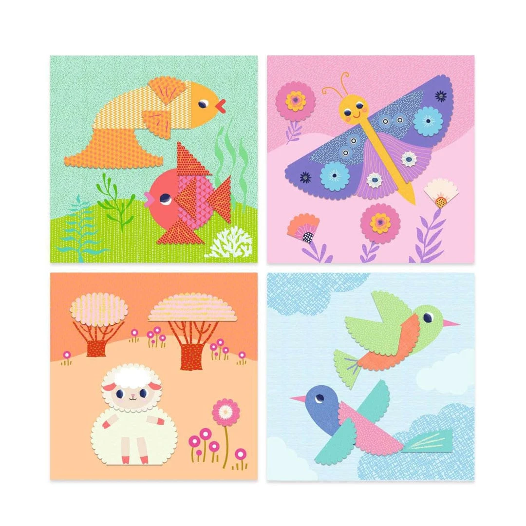 Kinder Spaß Verkaufsgeschäft -Kinder Spaß Verkaufsgeschäft Djeco DJ09057 Kreativ Set Scherenschnitt fuer Kleine 01